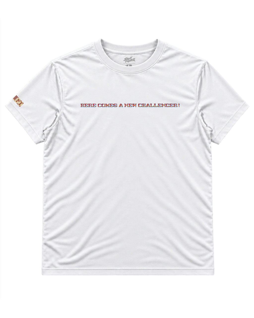Street Fighter Tee — Here Comes a New Challenger — frente