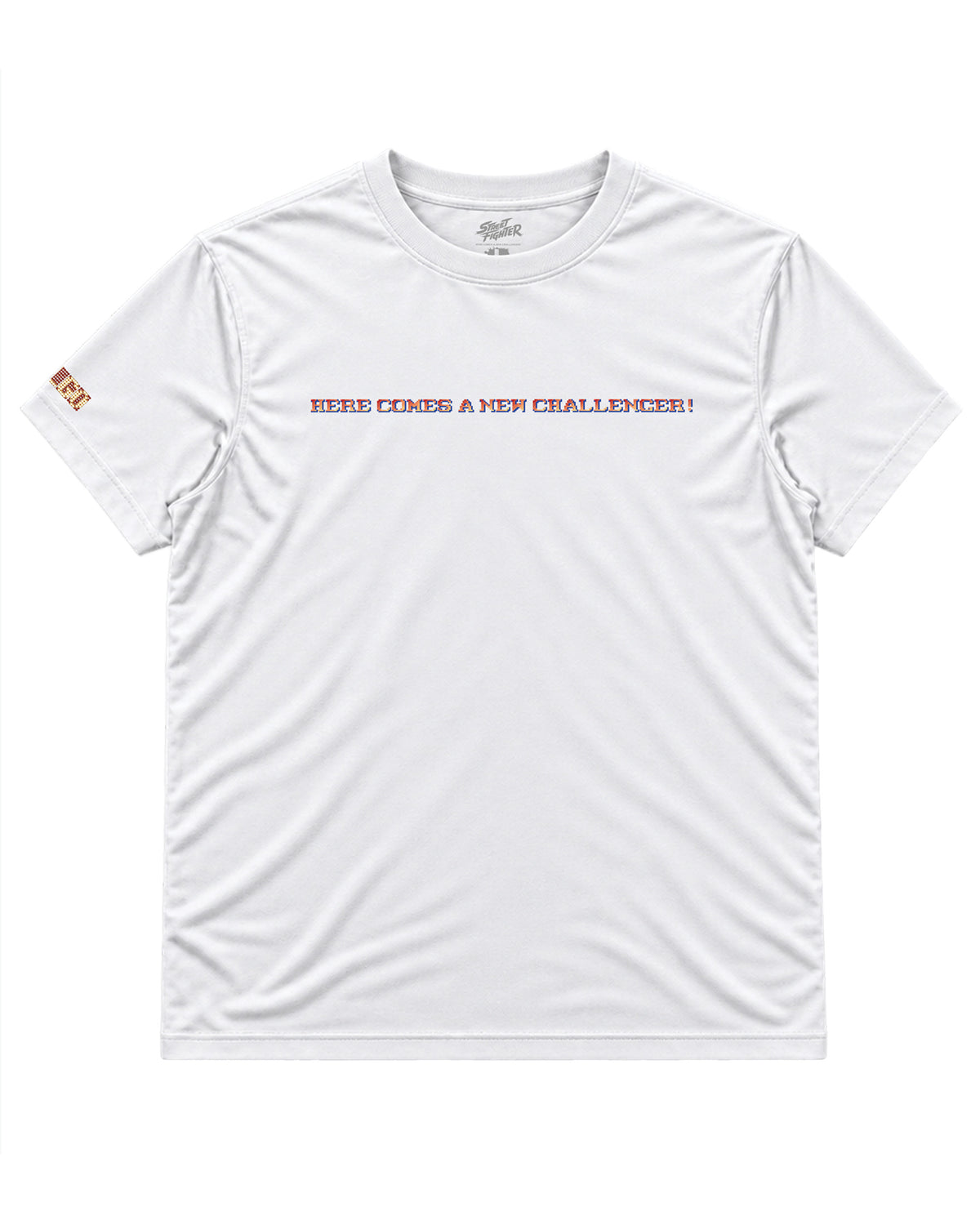 Street Fighter Tee — Here Comes a New Challenger — frente