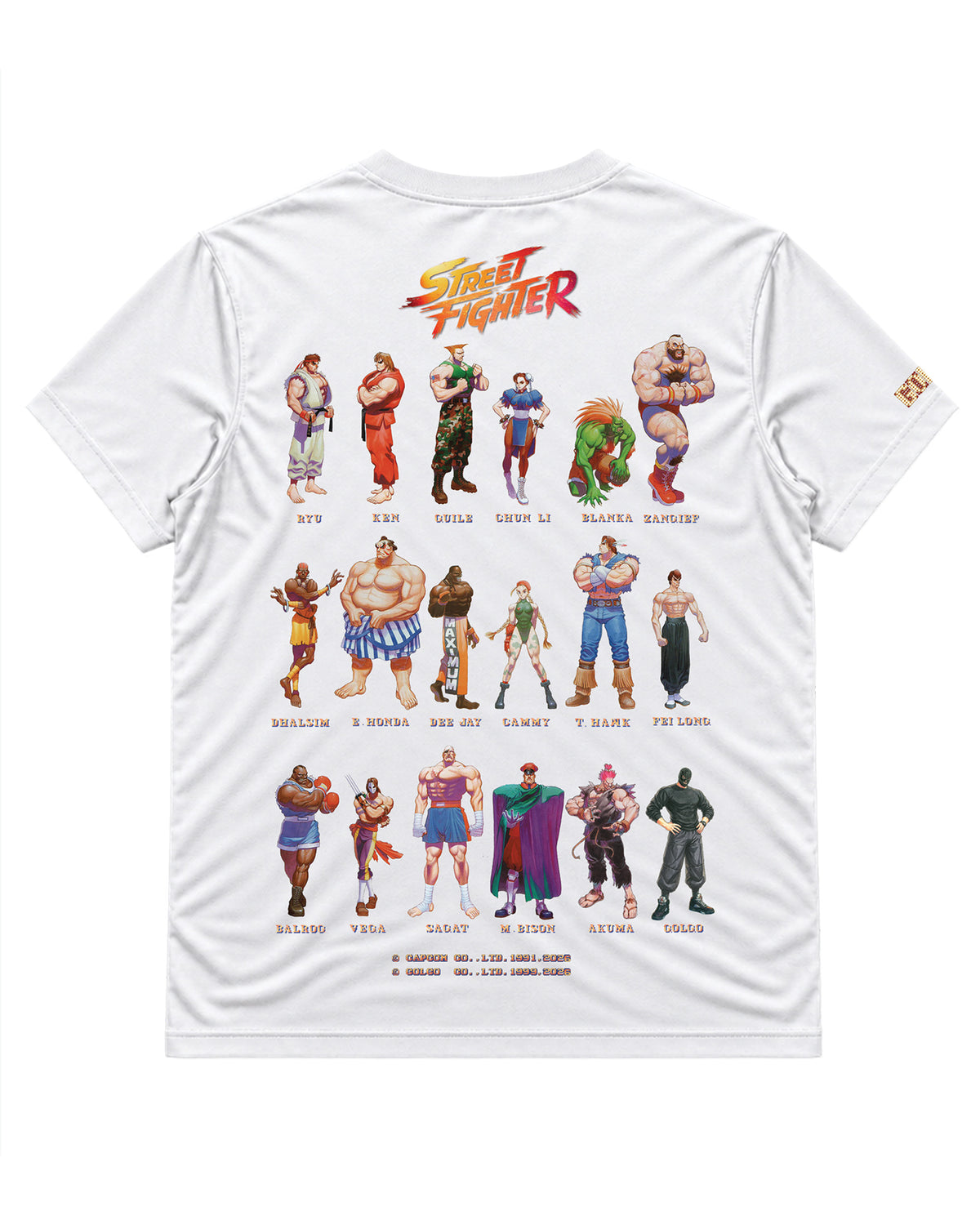Street Fighter Tee — Here Comes a New Challenger — reverso